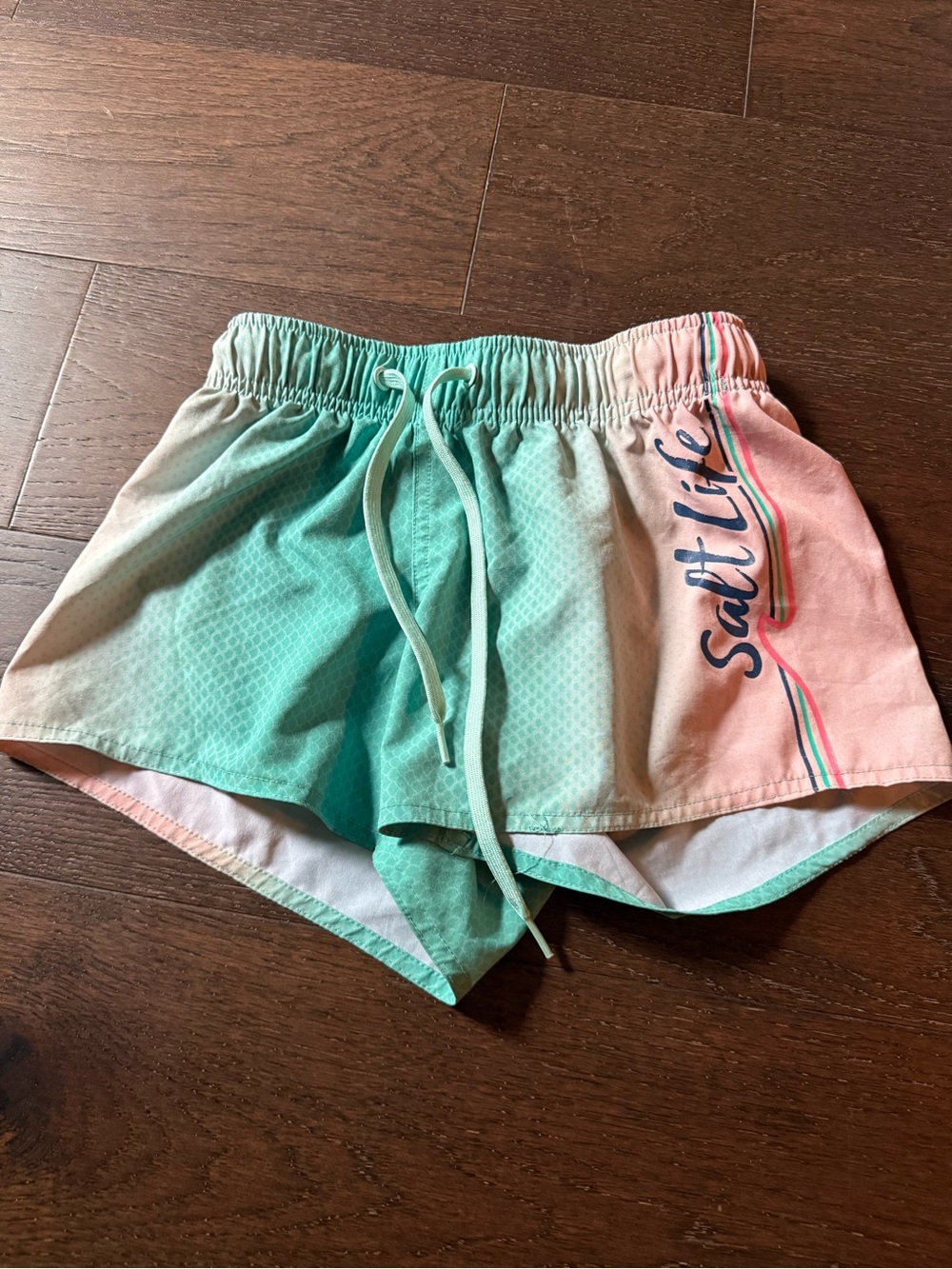Salt Life Women's Mint to Pink Ombre Athletic Shorts